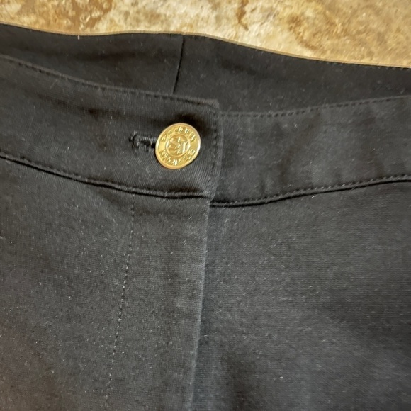 St. John Straight Leg Black Knit Pants - Picture 6 of 10